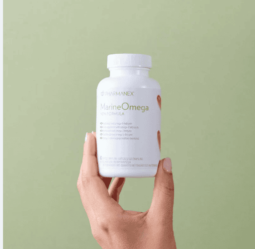 NuSkin Pharmanex MarineOmega supplement bottle